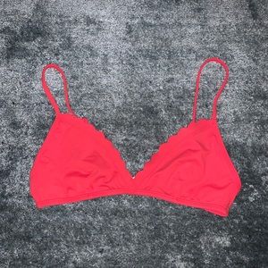 Pink bikini top